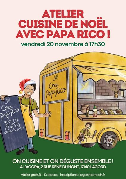 Animation - Atelier cuisine avec Papa Rico et repas convivial