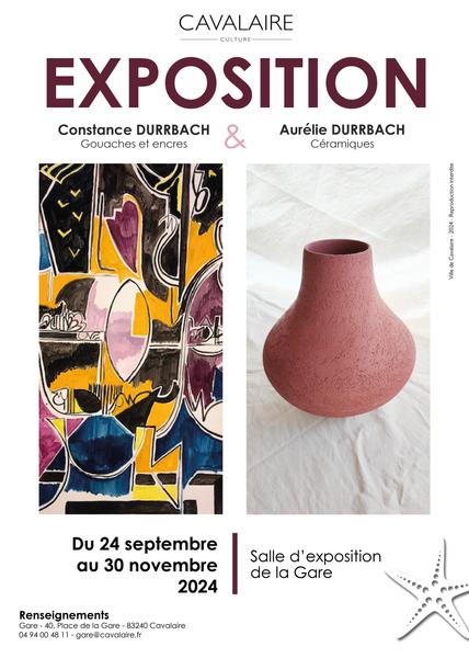 Cavalaire-Sur-Mer : Exposition : Tous en gare par Aurélie et Constance DURRBACH