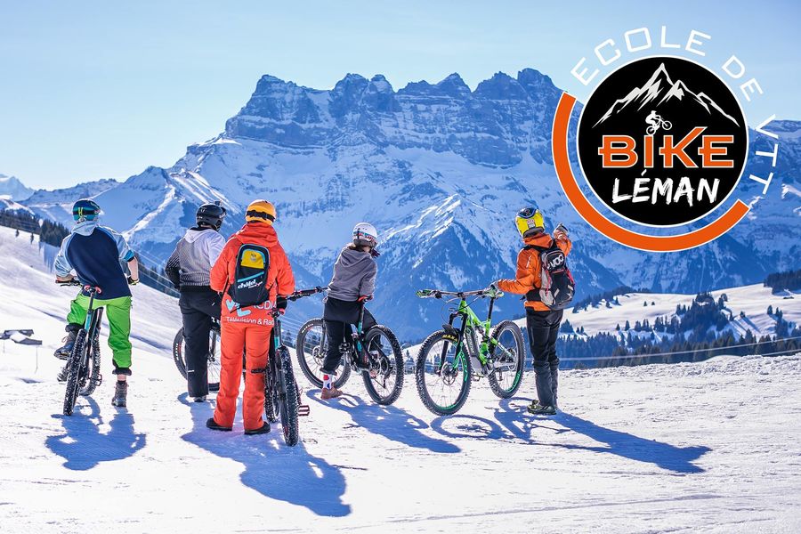 Electric mountain biking on snow with Bike Léman