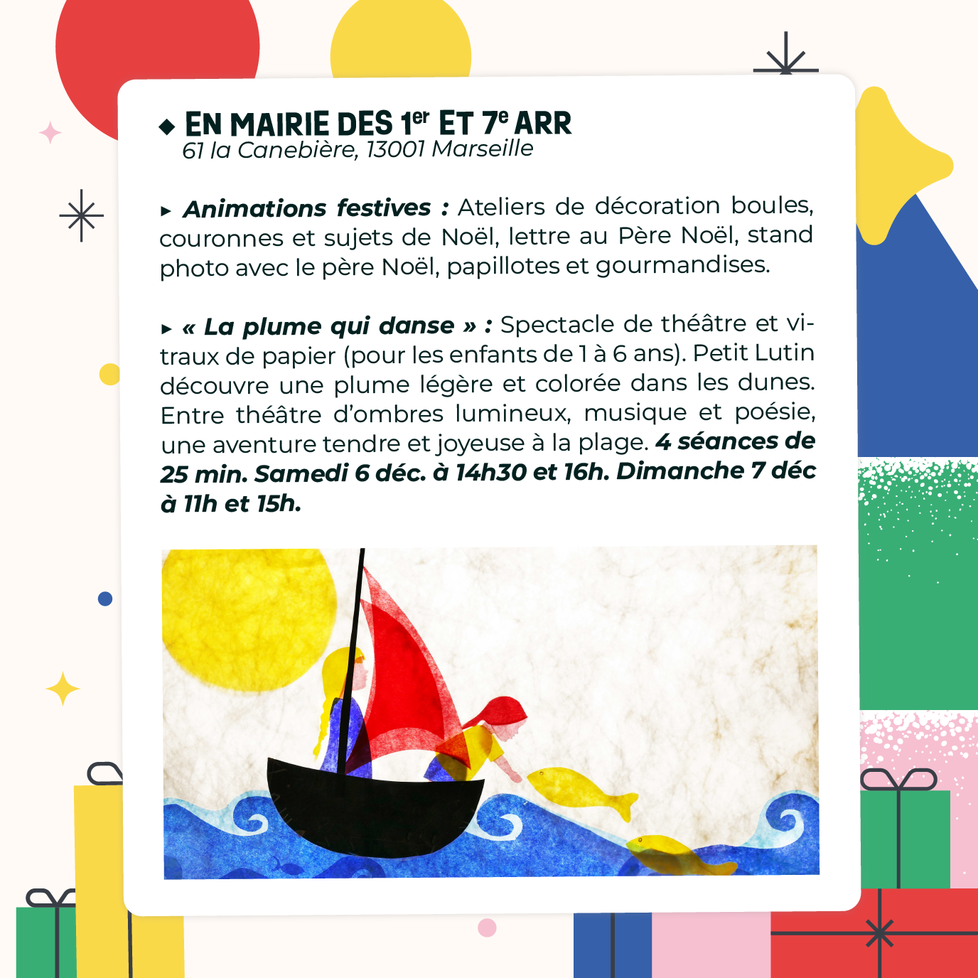 Week end festif gratuit les 6 et 7 décembre 2025