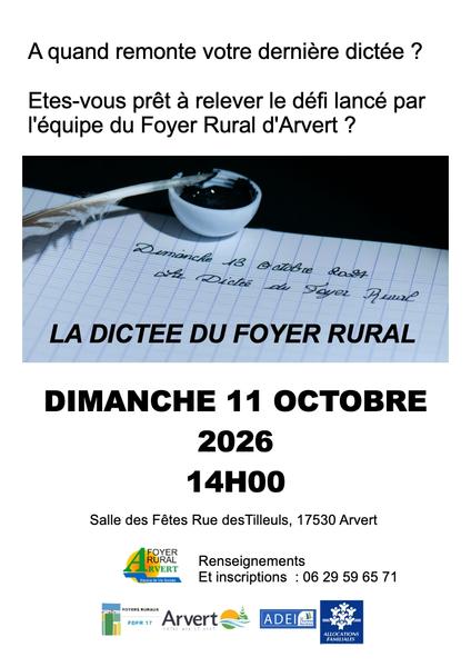Dictée du Foyer Rural d'Arvert