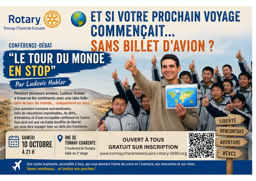 Conférence : Le tour du monde en stop