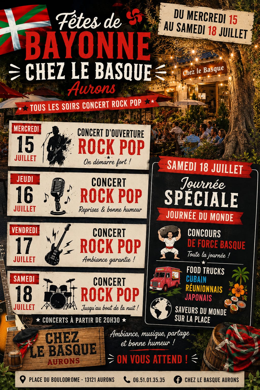 Fêtes de Bayonne à Aurons
