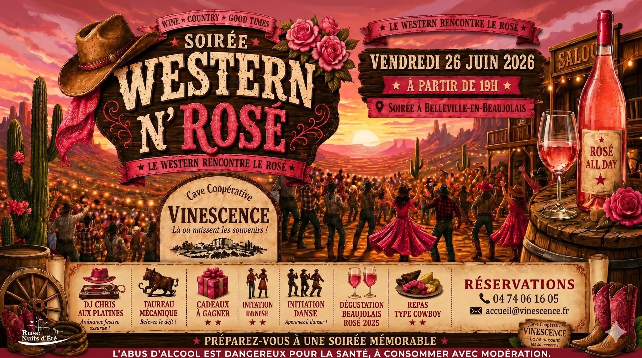 Soirée Western & Rosé_Belleville-en-Beaujolais