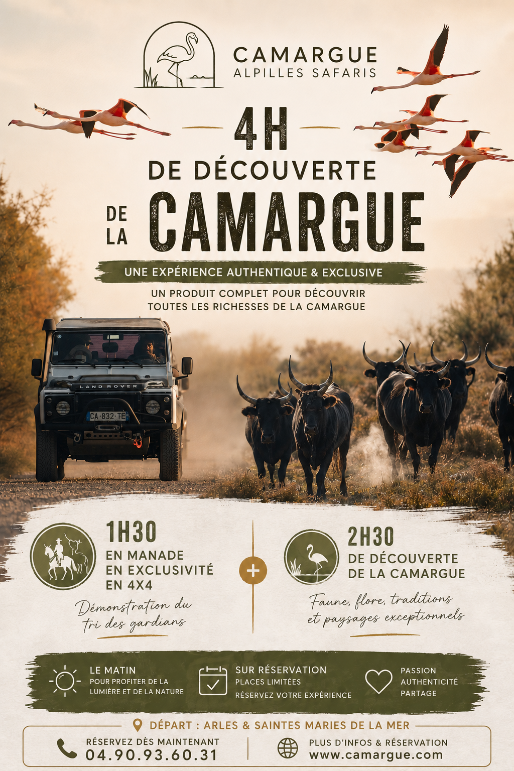 Safari Camargue avec découverte d&rsquo;une manade