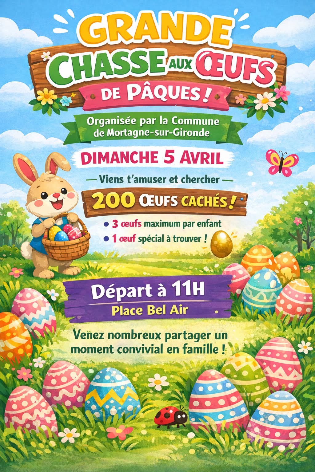 Chasse aux oeufs de Pâques
