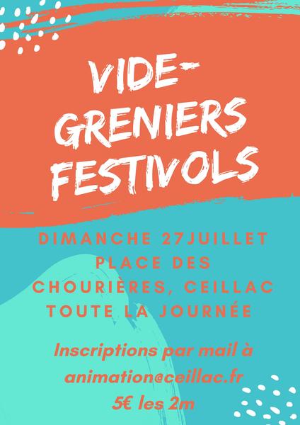 affiche - © comité d'animations de Ceillac Vide grenier Festivols_Ceillac - © comité d'animations de Ceillac