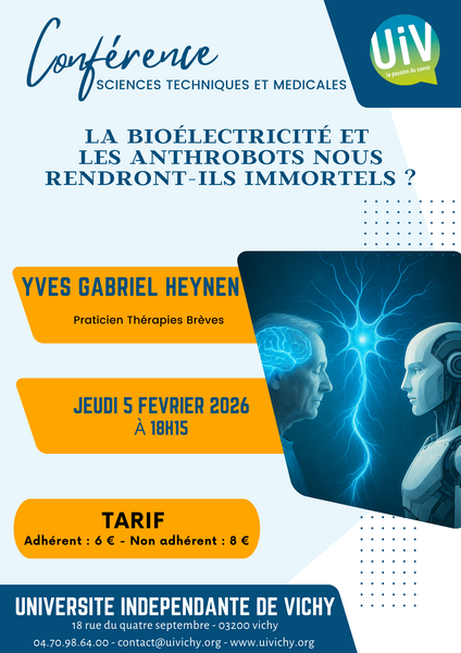 Conférence "La bioélectricité et les anthrobots nous rendront ils immortels ?"