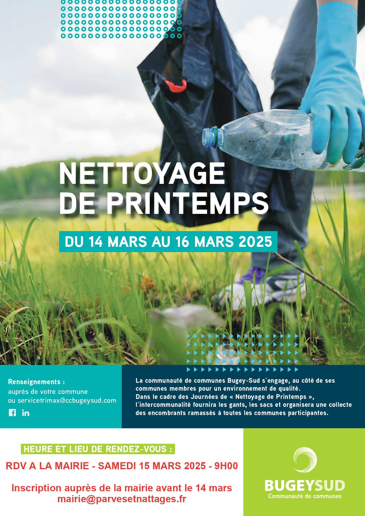 Nettoyage de printemps à Parves et Nattages