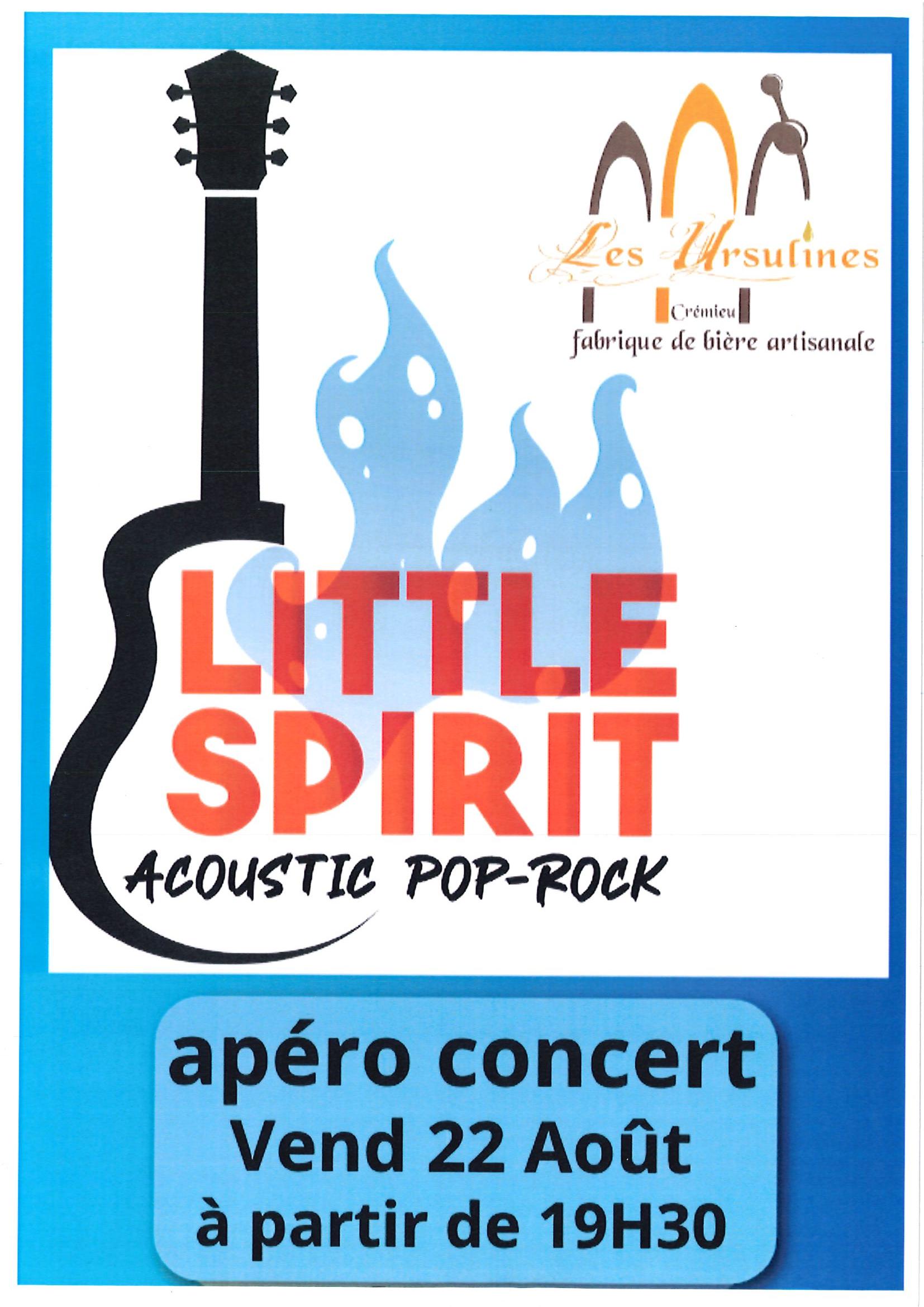 Apéro concert des Ursulines : Little Spirit_Crémieu - Balcons du Dauphiné