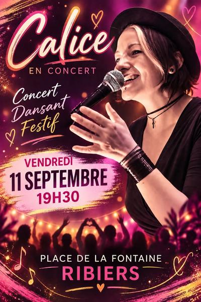 Fête votive de Ribiers : bal avec Calice