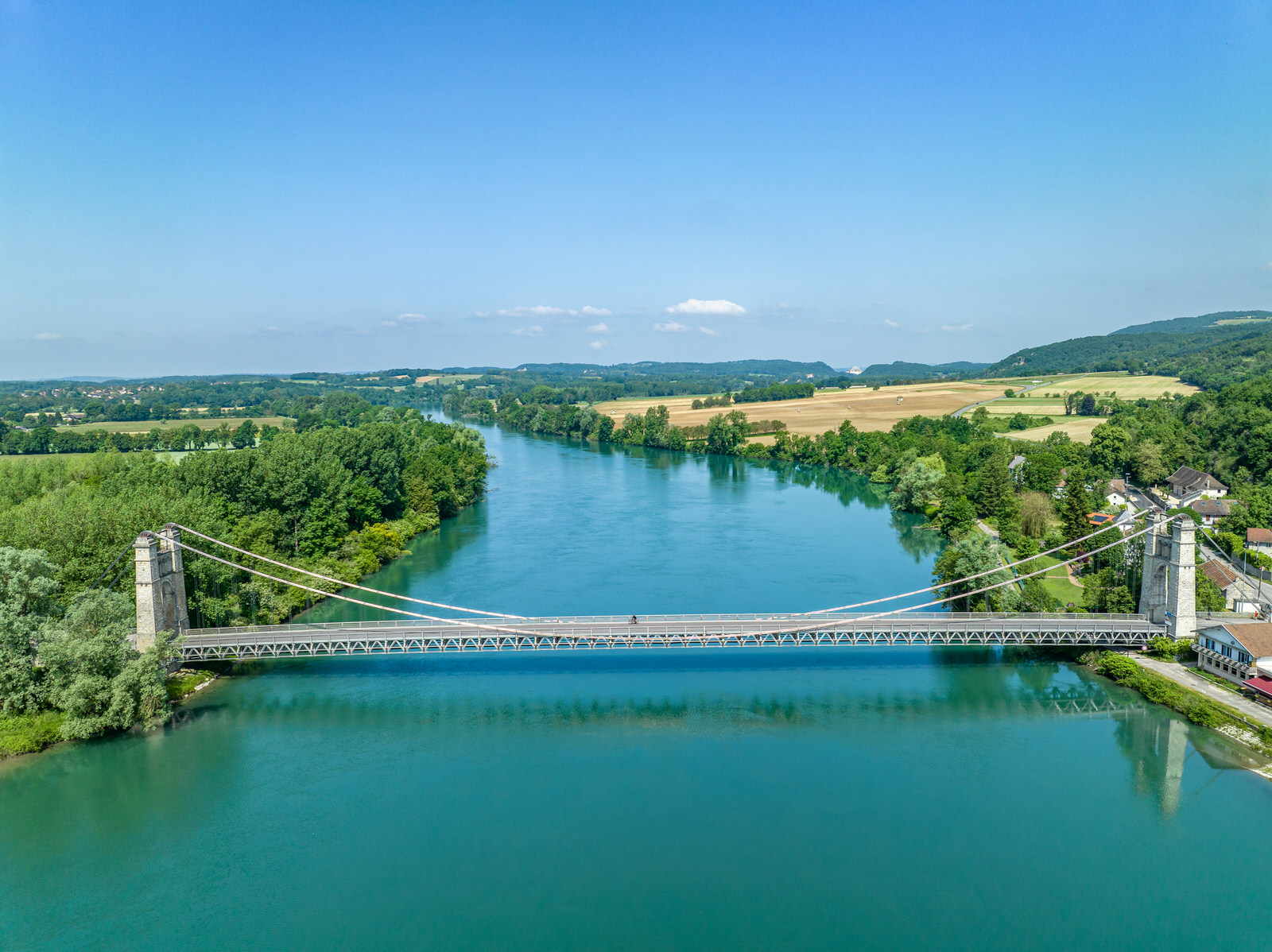 Parcours de la ViaRhôna - Pont de Groslée