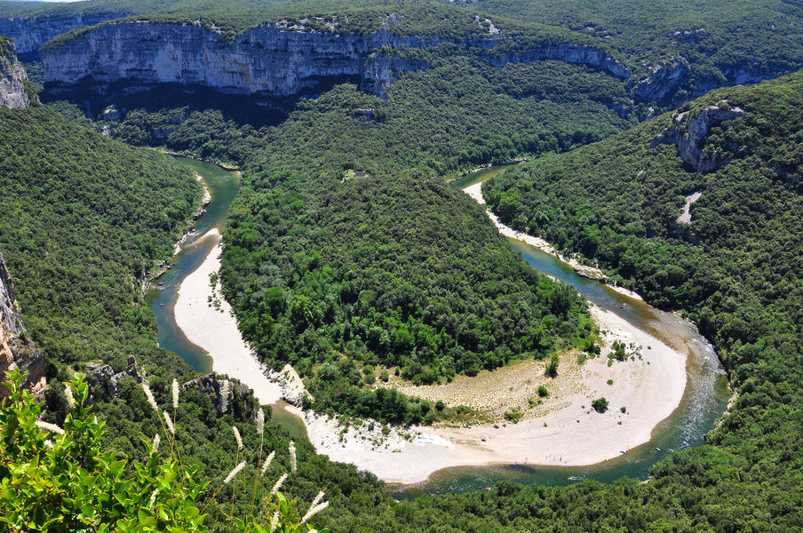 Gorges of the Ardèche with a donkey