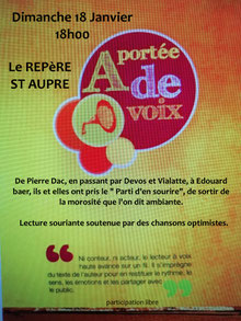 Affiche soirée lecture