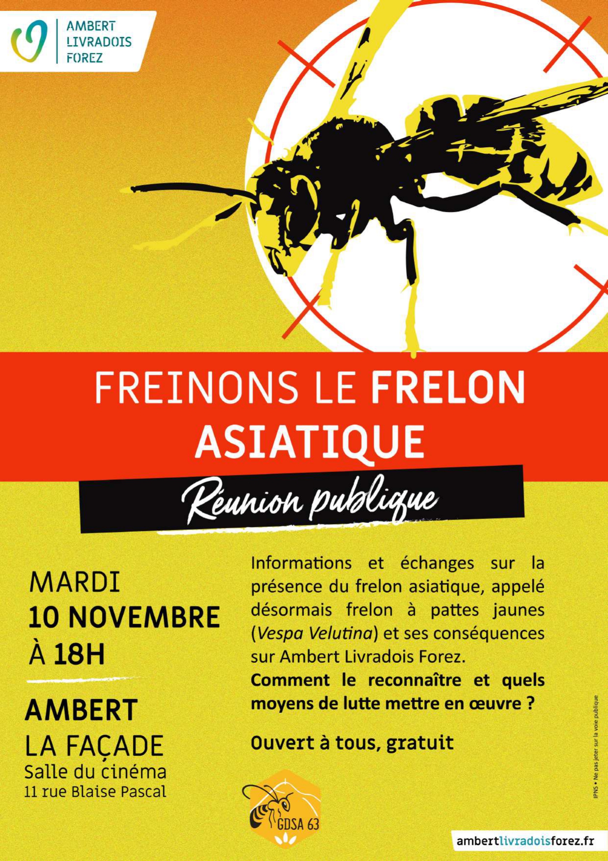 Freinons le frelon asiatique