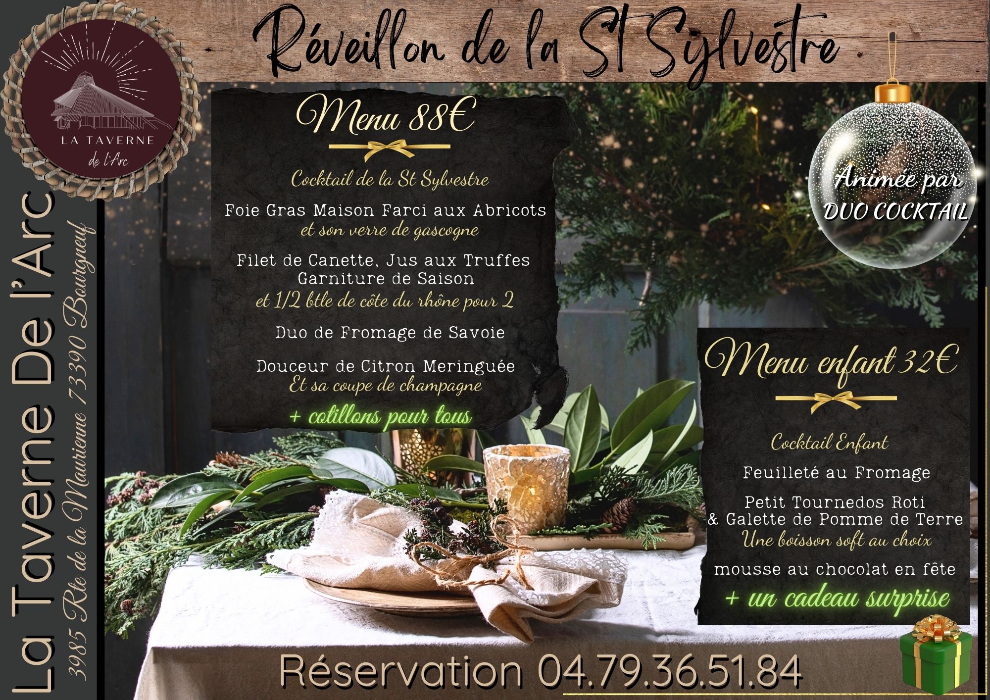 Réveillon de la St Sylvestre à la Taverne_Aiton