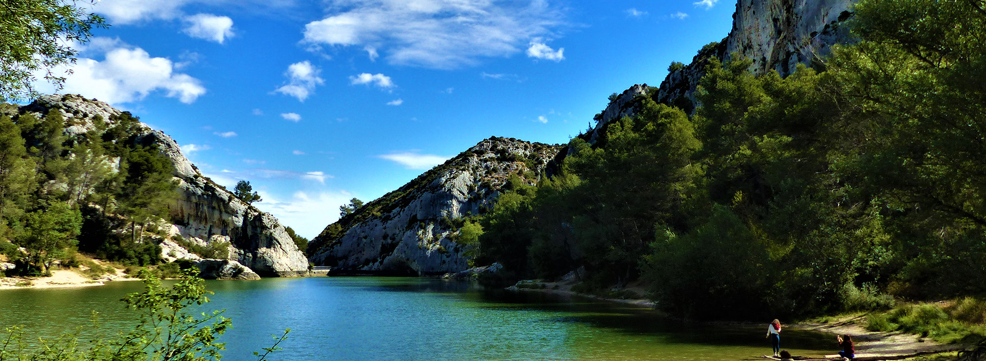 Site d'escalade de Saint-Rémy-de-Provence - le Lac de Peïroou - Cheminée face ouest