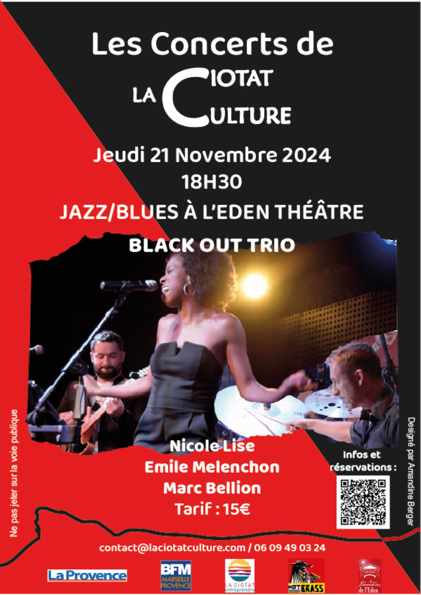 Concert Jazz/Blues Black Out Trio