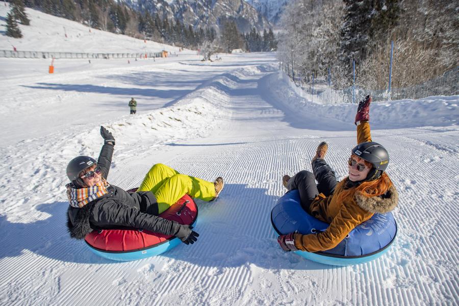 Snowtubing entre amis