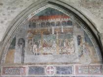 Peinture murale cloître Abbaye d'Abondance