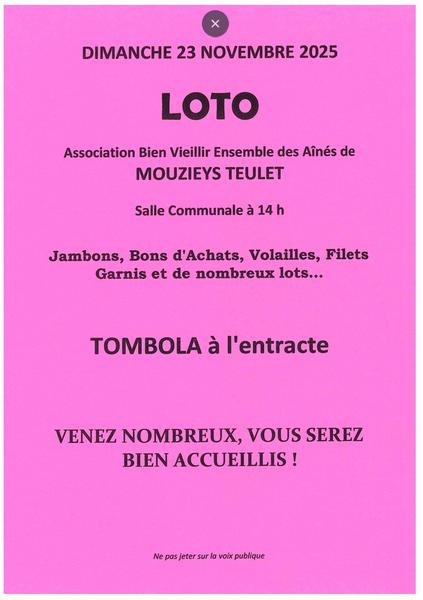 Loto des ainés