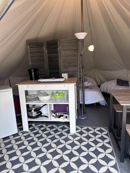 Camping La Lande tente lodge meublée