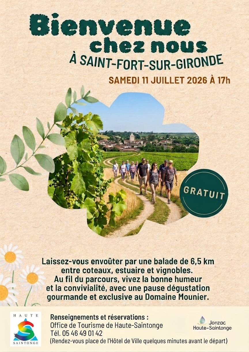 Balade à Saint Fort sur Gironde - Bienvenue chez nous