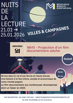 Nuits de la lecture à Morestel : projection d'un film documentaire adulte_Mores…