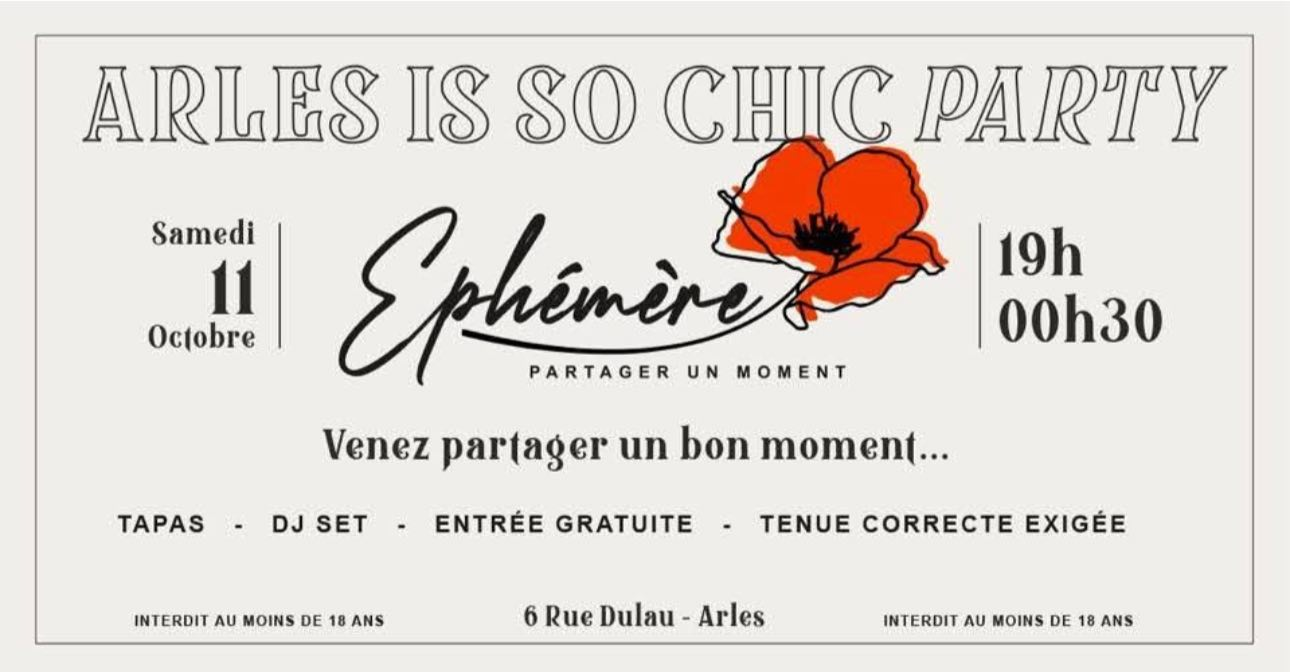 Arles is so chic party