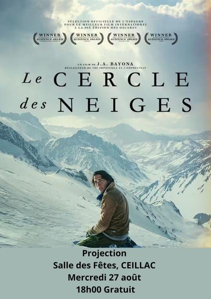 affiche - © comité d'animations de Ceillac Projection de film : Le cercle des neiges_Ceillac - © comité d'animations de Ceillac