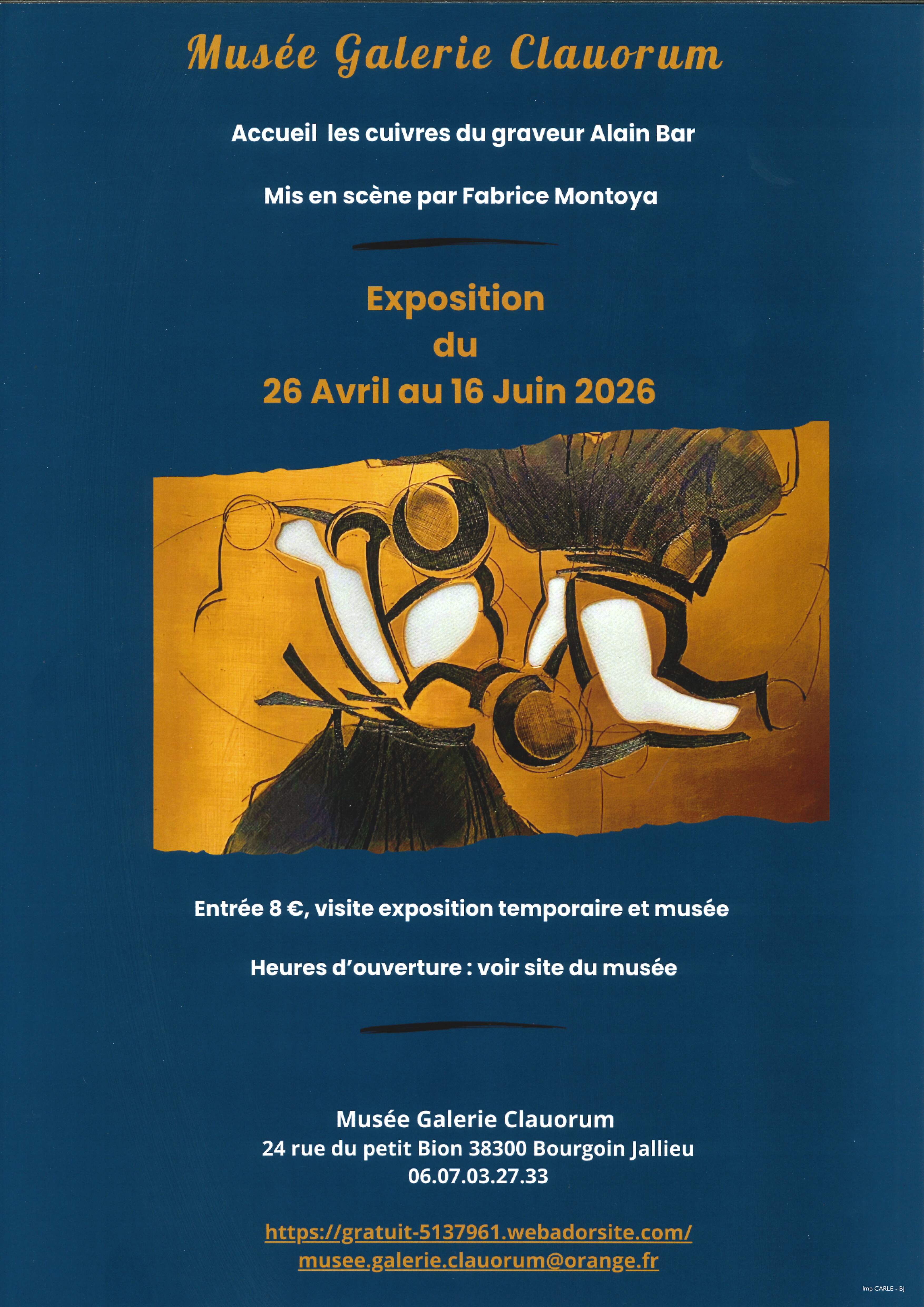 Exposition des Cuivres du Graveur Alain Bar_Bourgoin-Jallieu