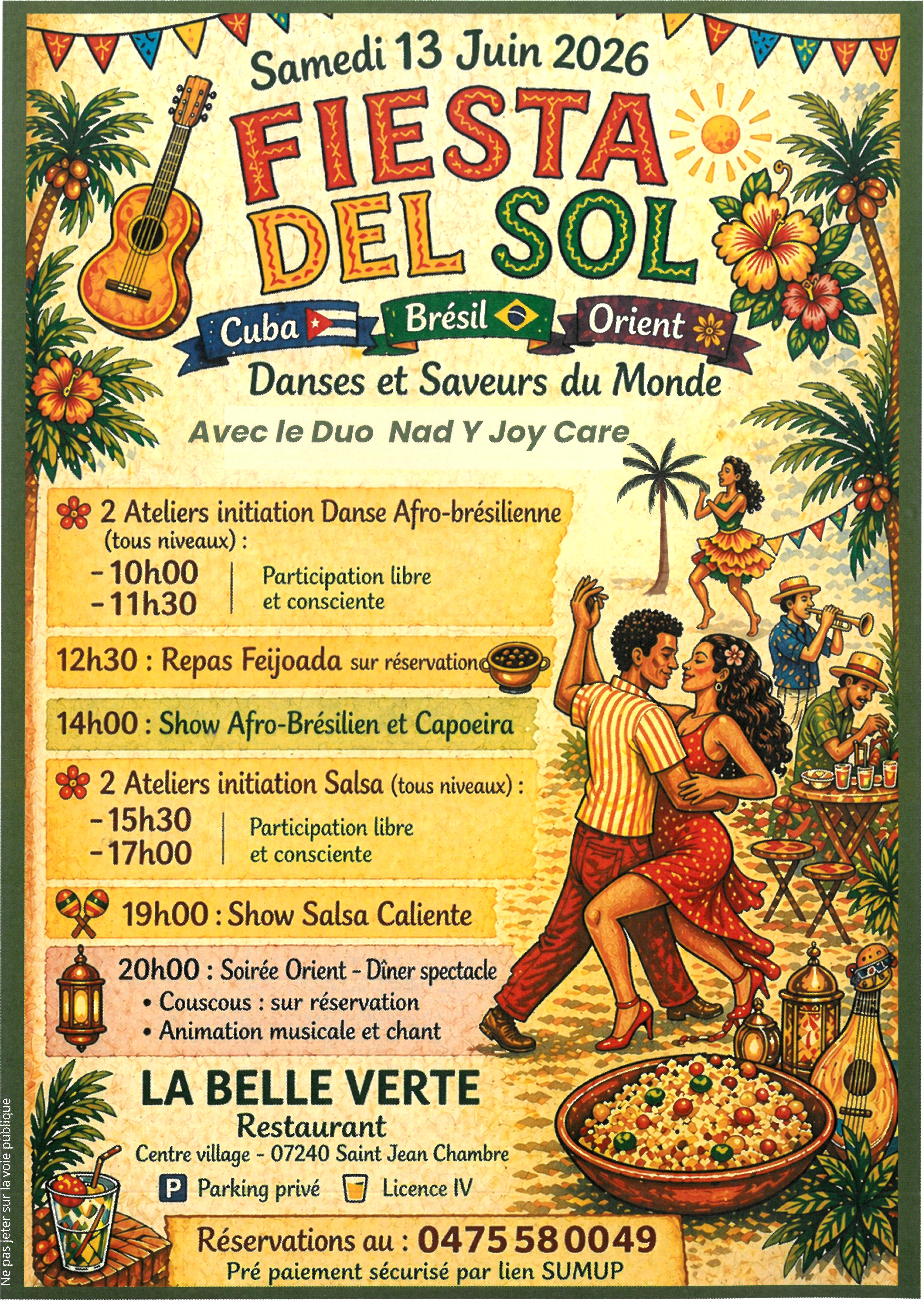 Affiche de la journée festive