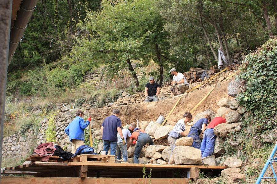 Chirols - Chantier des Faysses ©collectifdumoulinagechirols