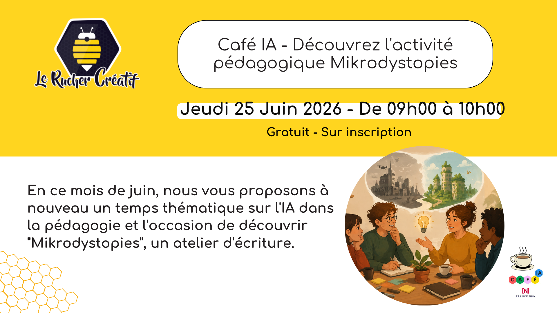 Café IA - Découvrez l'activité pédagogique Mikrodystopies