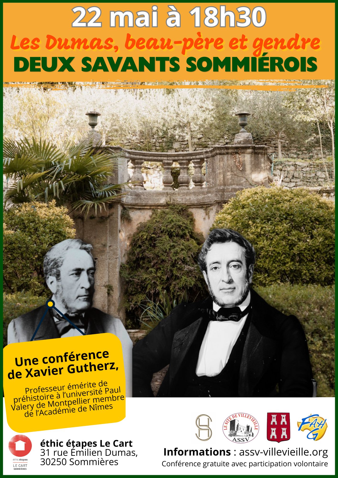 Conférence Les Dumas, beau père et gendre, deux savants sommiérois