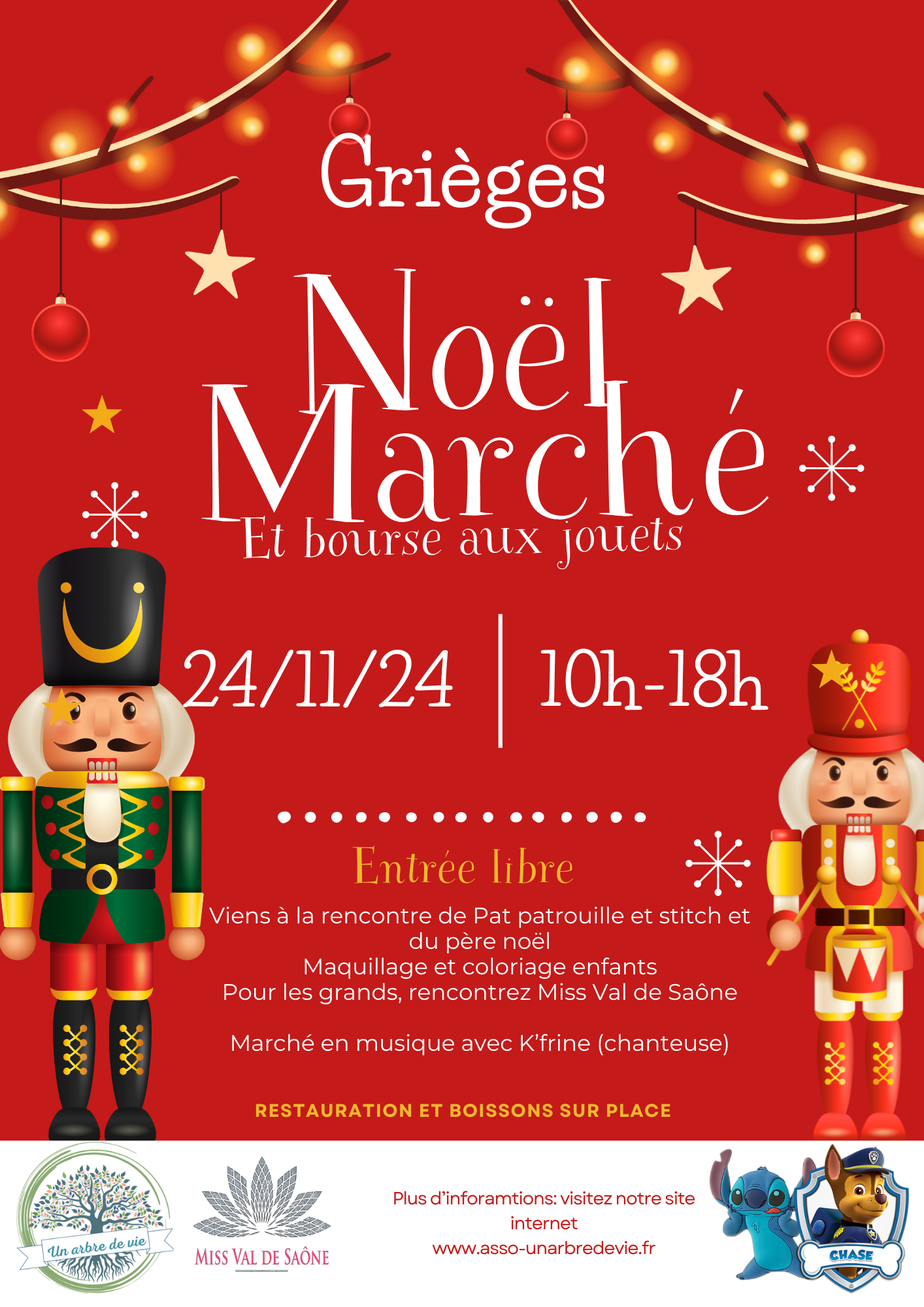 Affiche marché de noel