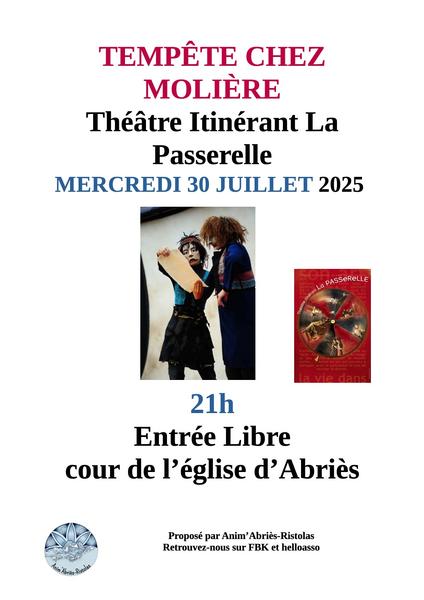 Spectacle 'Tempête chez Molière'_Abriès-Ristolas