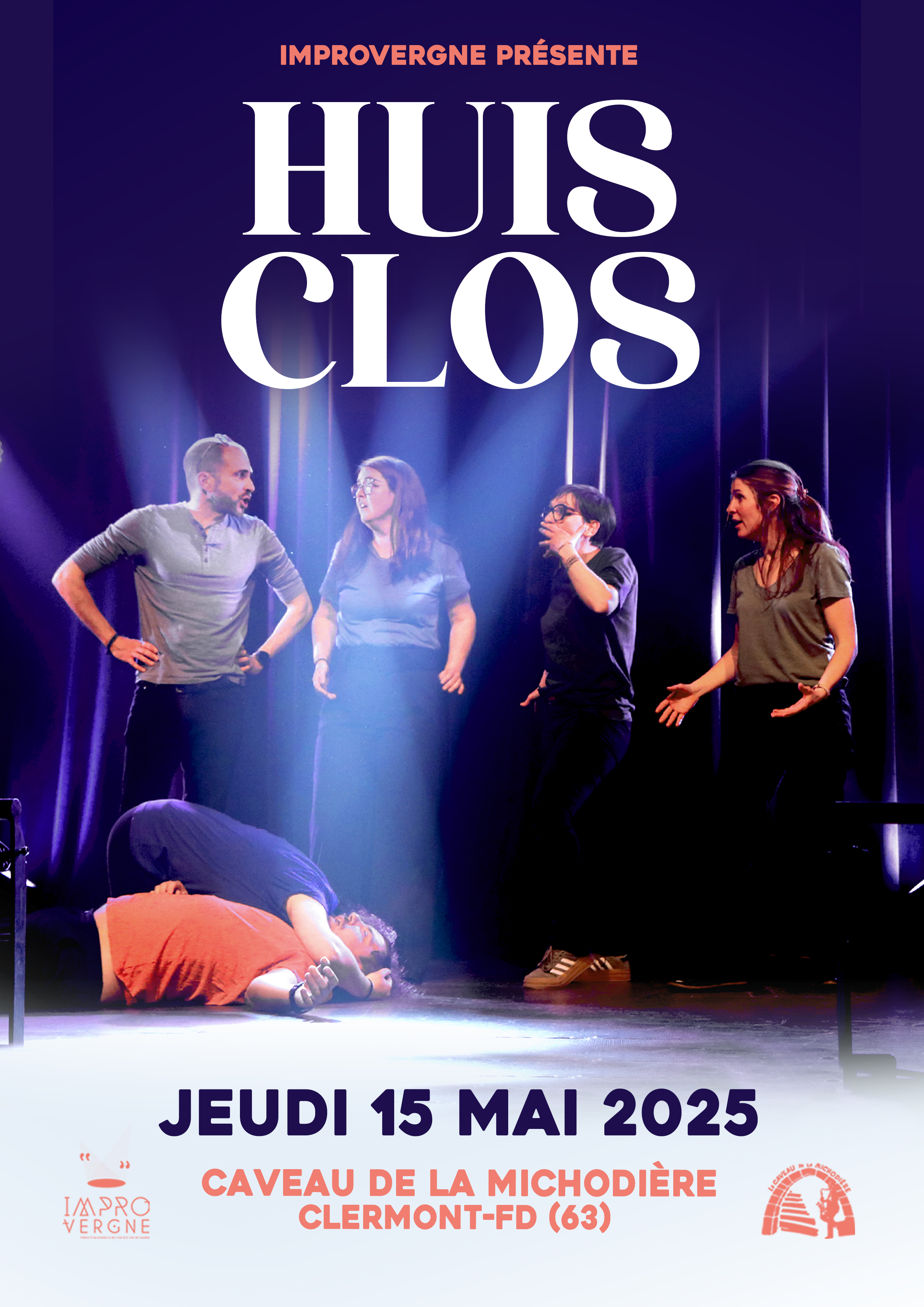Huis Clos : Spectacle de théâtre d'impro | Caveau de la Michodière