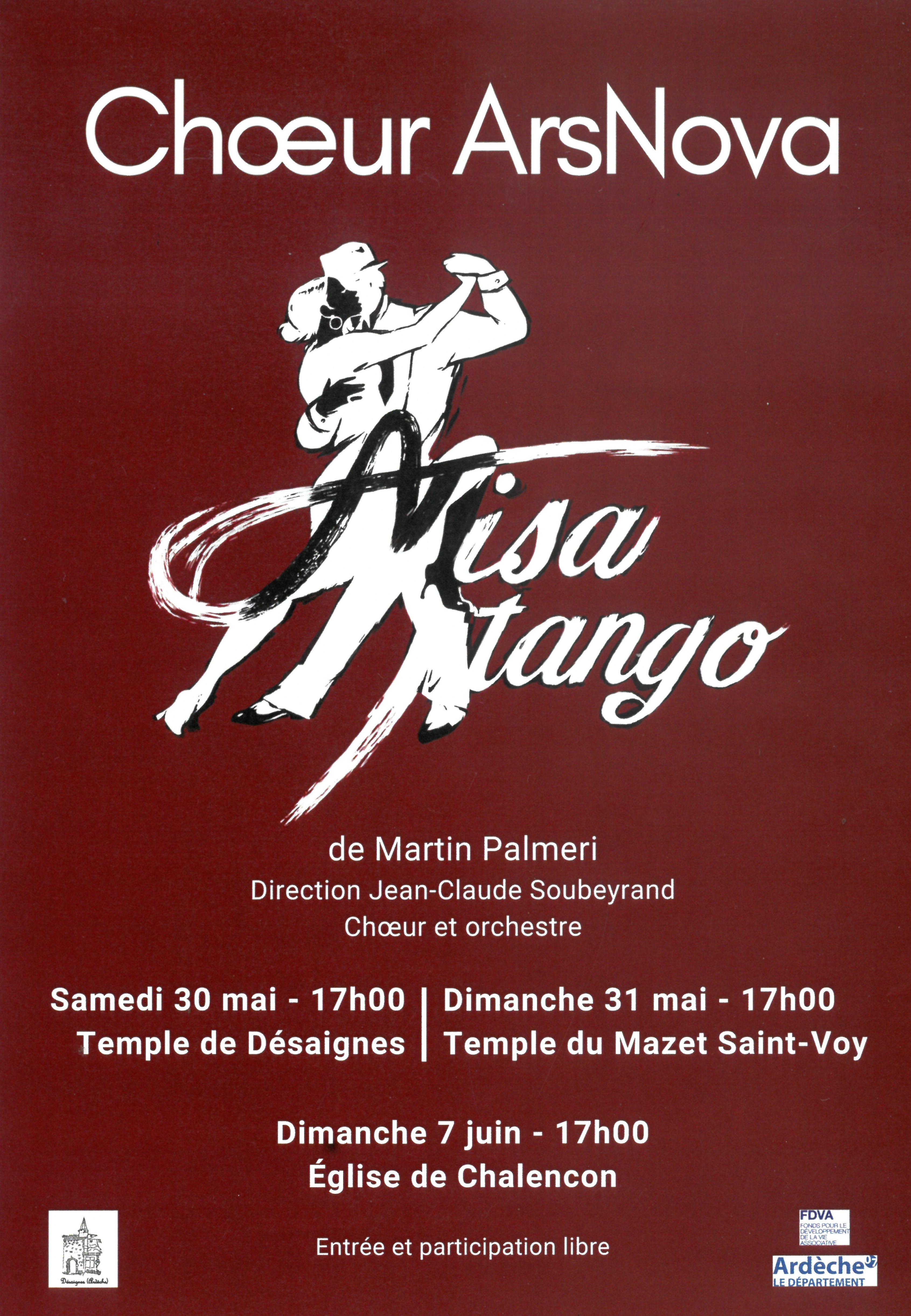 Concert "La Misatango de Martin Palmeri" avec le chœur "ArsNova"