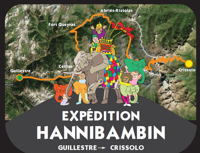 L'expédition HanniBambin traverse Abriès-Ristolas