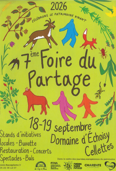Journée européennes du Patrimoine - Foire du partage : Cellettes