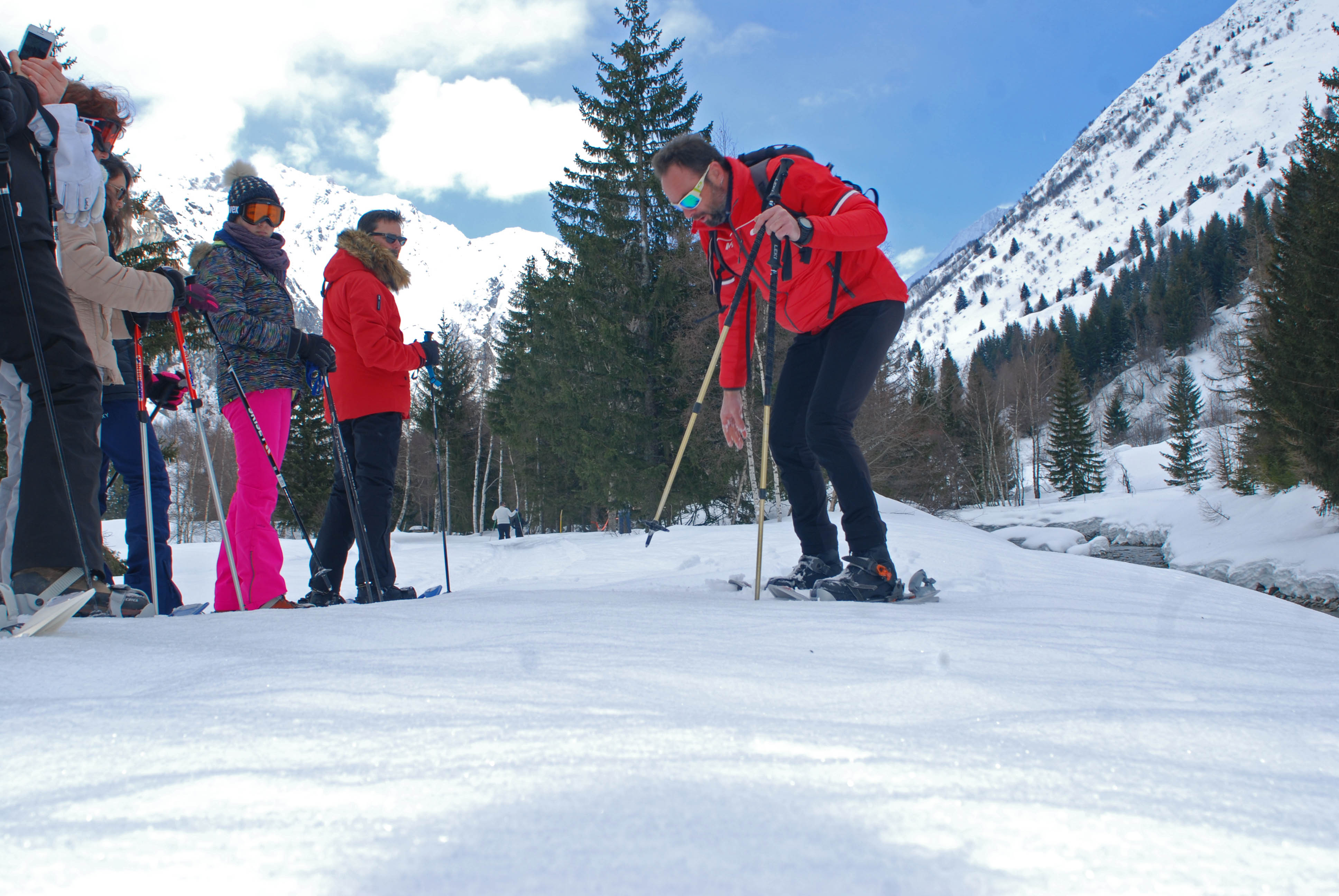 Cours collectif ski alpin ado/adulte avec l'ESF Champagny en