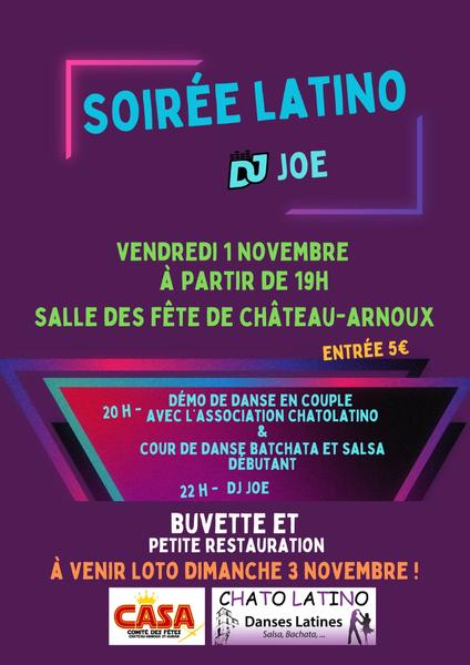 Soirée Latino Le 1 nov 2024