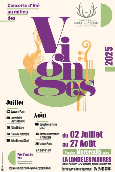 Concerts d'été au milieu des Vignes - Château Pas du Cerf_La Londe-les-Maures