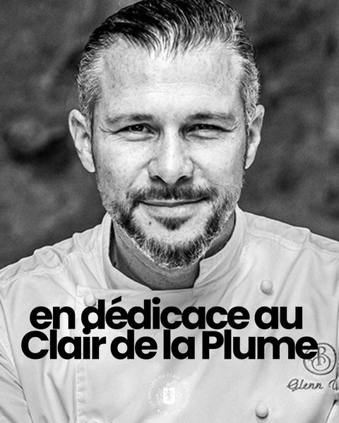 Le Chef Glenn Viel en dédicace au Clair de la Plume - Grignan