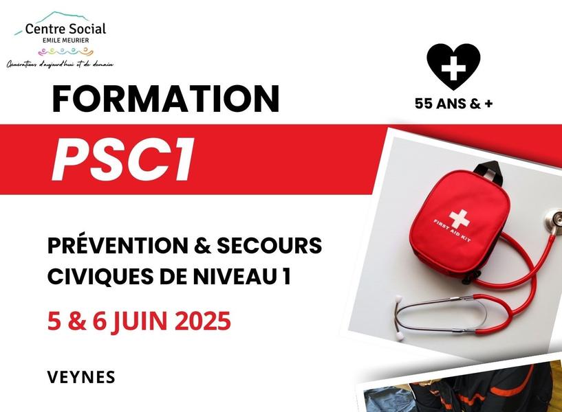 - © Centre social Emile Meurier Veynes Stage PSC1 (Prévention et Secours Civiques de Niveau 1)_Veynes - © Centre social Emile Meurier Veynes