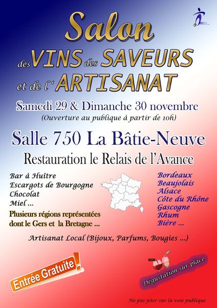 Salon des vins, des saveurs et de l'artisanat._La Bâtie-Neuve - © Avance football club