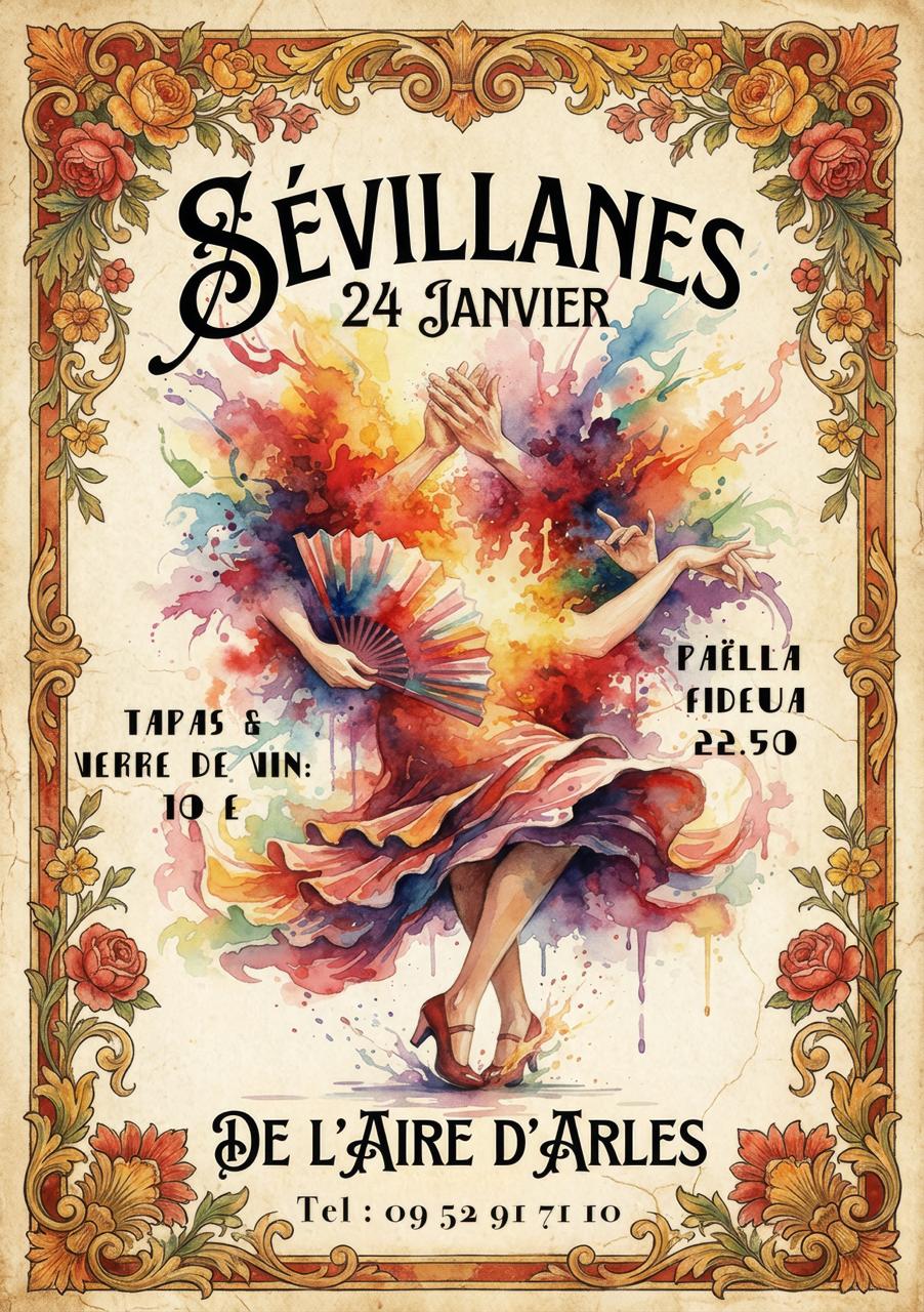 Soirée Sévillanes à l’Aire d’Arles