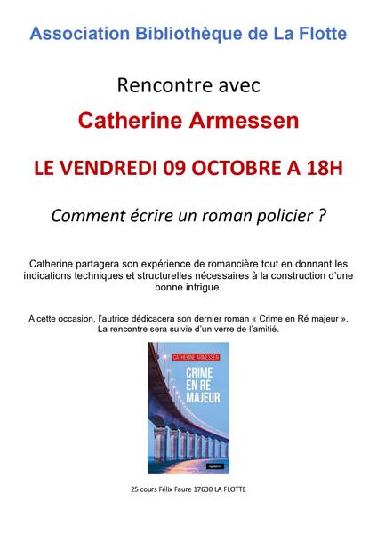 Rencontre-dédicace avec Catherine Armessen