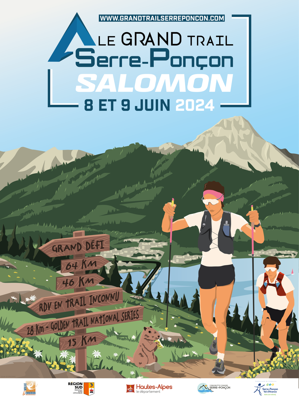 Groot pad van Serre-Ponçon
